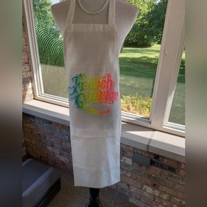 Vintage rainbow New Orleans French Quarter Chef Apron OS